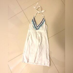 Victoria's Secret Vintage White Halter Bra-Top Mini Dress